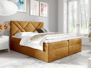 Miniaturka 15 - Łóżko sypialniane żółte LUA 6