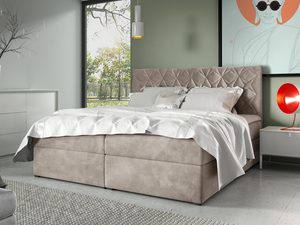 Miniaturka 1 - Łóżko do sypialni beż LUA 7