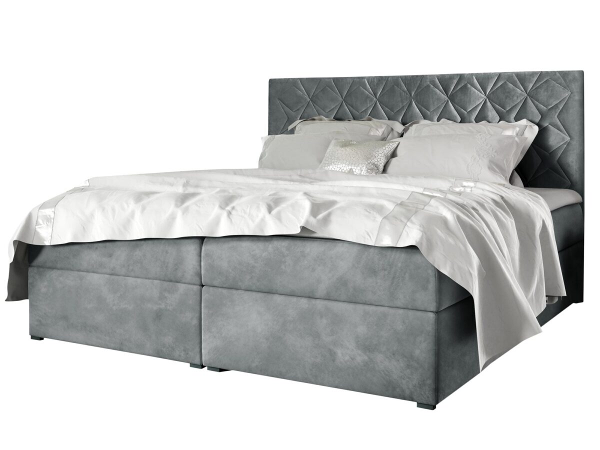 Duże Łóżko Tapicerowane do Sypialni LUA 7