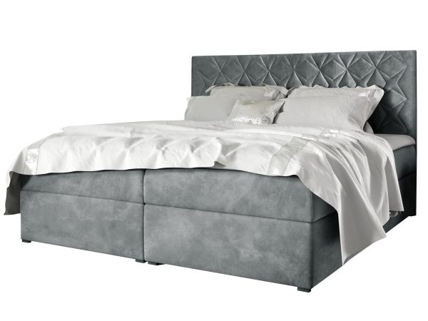 Łóżko do sypialni białe tło LUA 7