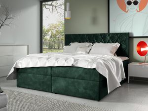 Miniaturka 6 - Łóżko do sypialni zielone LUA 7