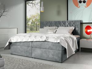 Miniaturka 7 - Łóżko do sypialni szare LUA 7