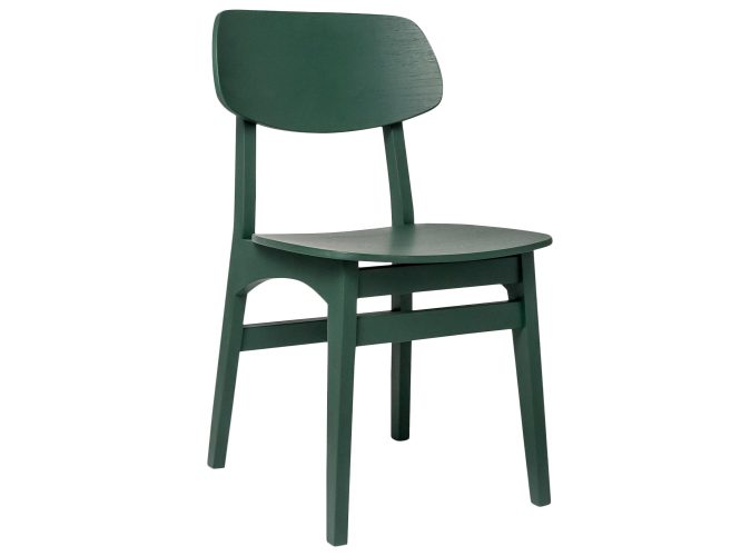 Drewniane krzesło Ernest zielone