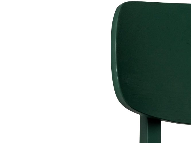 Drewniane krzesło Ernest zielone detal