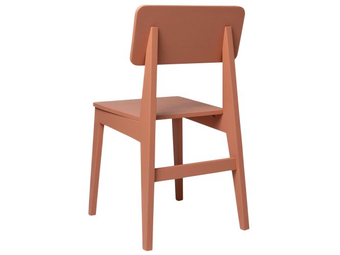 Drewniane krzesło Oliwier łosoś tył