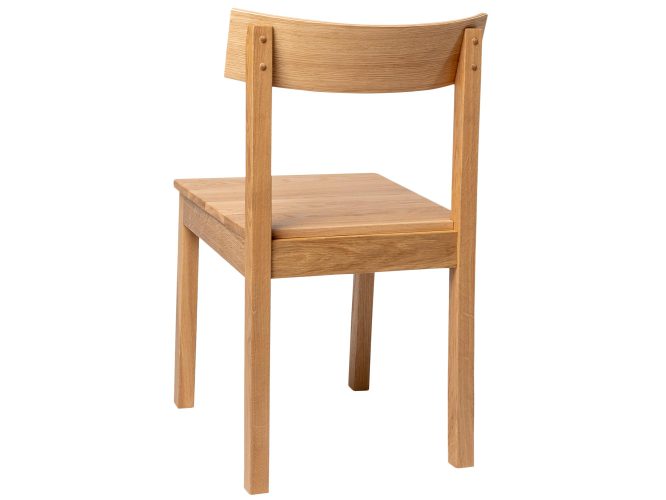 Krzesło z litego drewna dębowego Filip tył