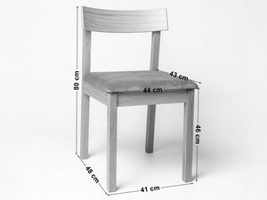 Miniaturka 8 - Dębowe krzesło Filip wymiary