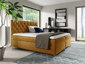 Miniaturka 9 - Łóżko Pikowane żółte OSANE