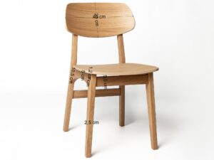 Miniaturka 4 - Drewniane krzesło Ernest wymiary detali