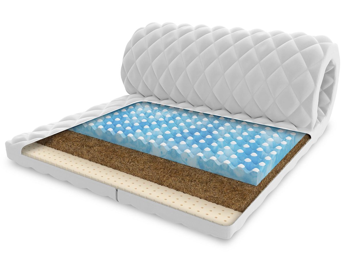 Piankowa nakładka na materac z kokosem i lateksem MALTA