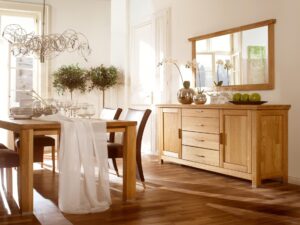 Miniaturka 11 - Stół drewniany dąb czysty rozkładany salon