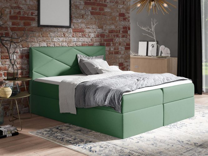 Łóżko z Pojemnikami zielone ARAYA
