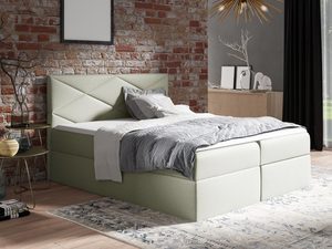 Miniaturka 5 - Łóżko z Pojemnikami białe jasny pistacjowe ARAYA