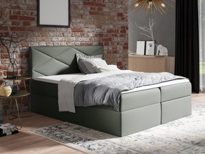 Miniaturka 6 - Łóżko z Pojemnikami białe jasny zielone ARAYA