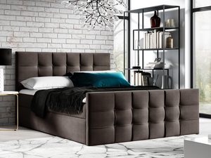 Miniaturka 4 - Łóżko kontynentalne brązowe PRINCE 1 LUX