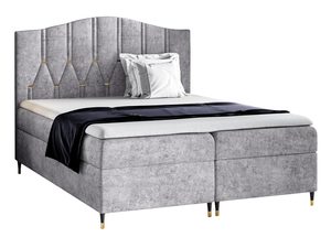 Miniaturka 1 - Łóżko kontynentalne szare białe tło ANGELES