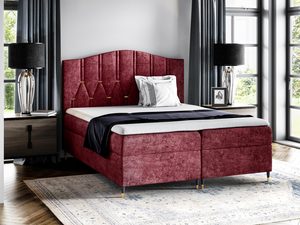 Miniaturka 7 - Łóżko kontynentalne czerwone ANGELES