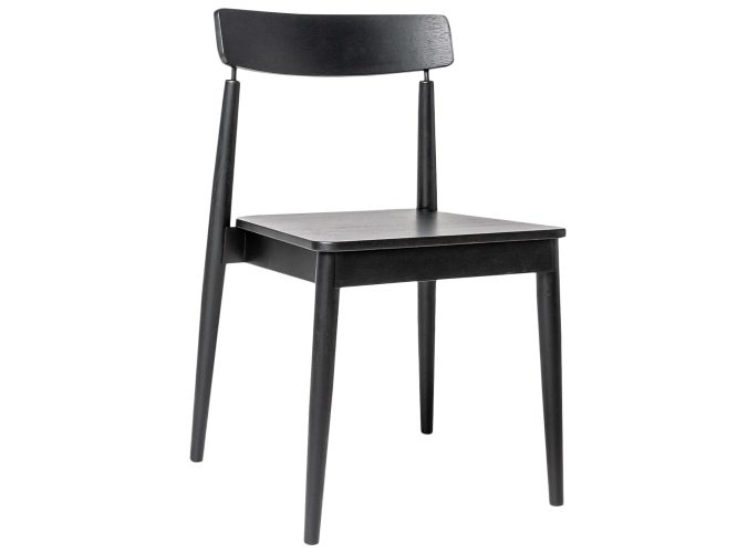Czarne dębowe krzesło Igor