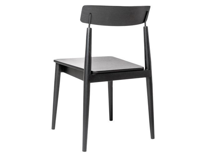 Krzesło dębowe Igor czarne profil