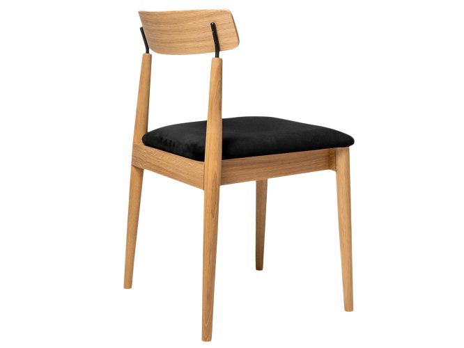 Krzesło dębowe tapicerowane Igor dąb naturalny