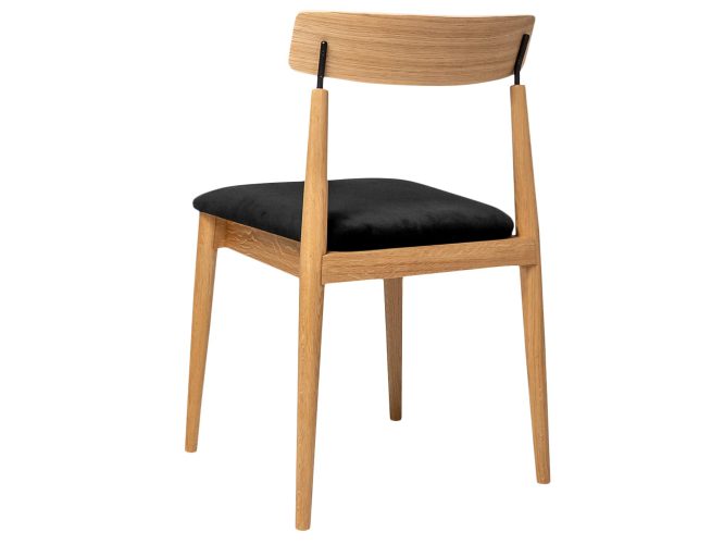 Krzesło dębowe tapicerowane Igor tył