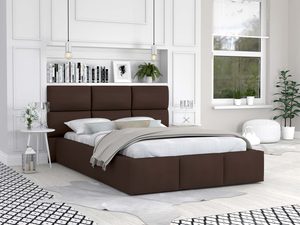 Miniaturka 4 - Łóżko z panelami brązowe 140x200 MIRIAM