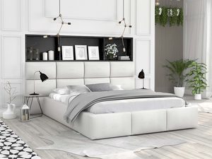 Miniaturka 14 - Łóżko z panelami białe 160x200 MIRIAM