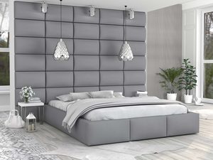Miniaturka 1 - Łóżko z panelami szare panele 180x200 MIRIAM