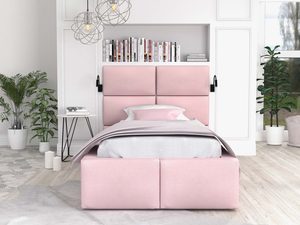 Miniaturka 22 - Łóżko z panelami różowe przód 90x200 MIRIAM
