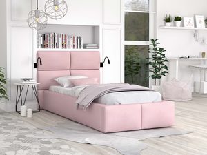 Miniaturka 10 - Łóżko z panelami różowe 90x200 MIRIAM