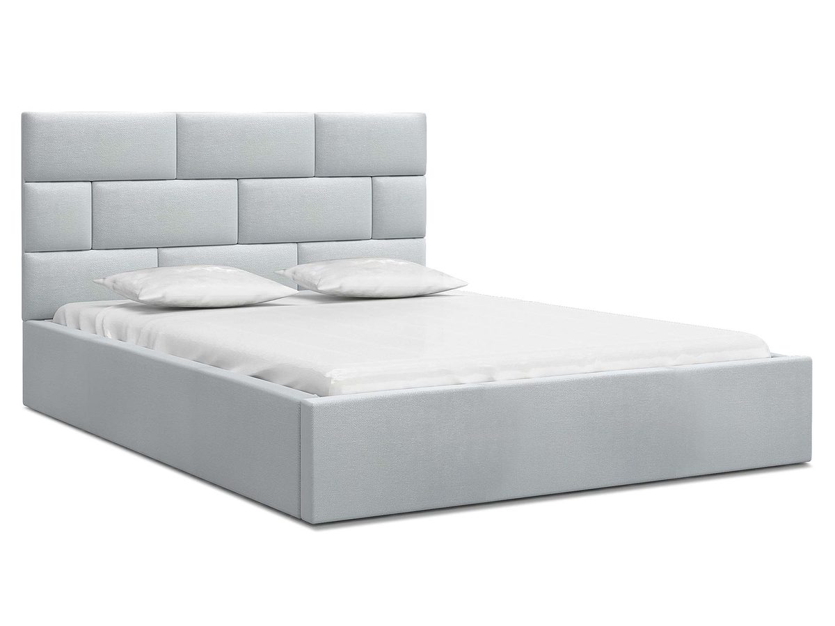 Eleganckie łóżko tapicerowane ze stelażem RIVER