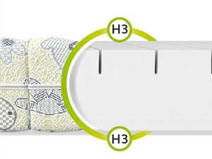 Miniaturka 11 - Materac do łóżeczka przekrój dino FRANKIE