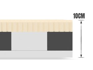 Miniaturka 10 - Piankowy materac dla dzieci przekrój dino NIU