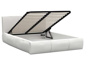 Miniaturka 3 - Łóżko stelaż+materac białe podnoszony stelaż SKYE