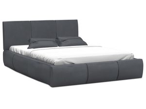 Miniaturka 6 - Łóżko stelaż+materac szare białe tło SKYE