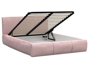 Miniaturka 1 - Łóżko stelaż+materac różowe podnoszony stelaż SKYE
