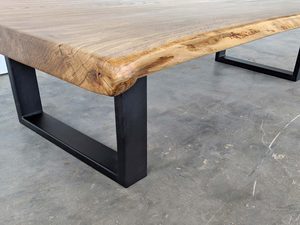 Miniaturka 1 - Drewniany Stolik Kawowy na Metalowych Nogach w stylu Loft ARCOS nogi