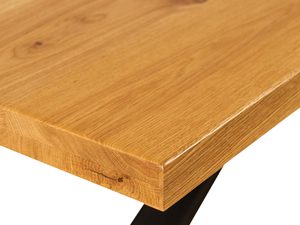 Miniaturka 3 - Industrialny stół dębowy z metalowymi nogami detal