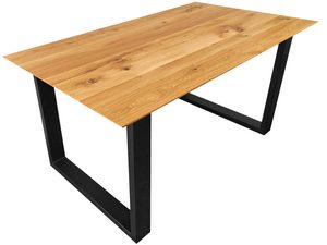 Miniaturka 6 - Industrialny stół dębowym z czarnymi nóżkami metalowymi