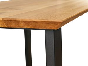 Miniaturka 7 - Krawędzi blatu drewnianego i nogi czarnej