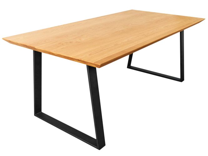 Stół drewniany na metalowych nogach ASMARIS