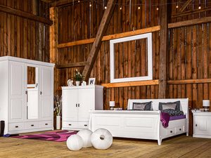 Miniaturka 17 - Komoda bieliźniarka z szufladami biała aranżacja ANADI