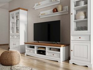 Miniaturka 17 - Witryna w stylu prowansalskim biały dąb aranż salon INGRID