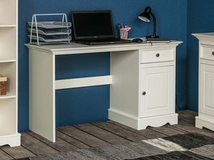 Miniaturka 3 - Białe biurko klasyczne aranżacja INGRID