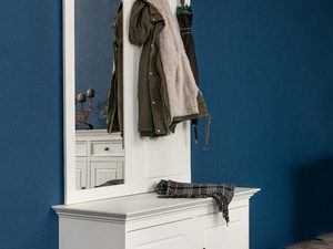 Miniaturka 1 - Biała szafka na buty do przedpokoju aranżacja INGRID