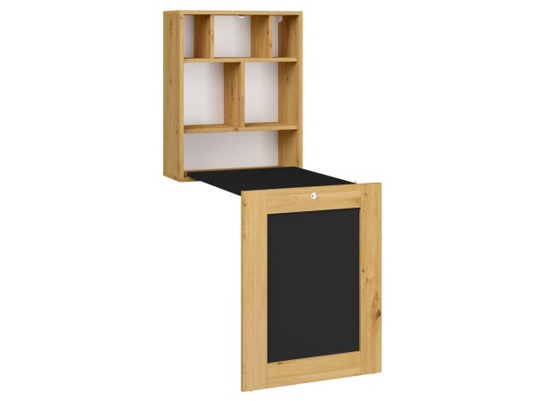 Kompaktowe biurko rozkładane artisan rozłożone SARI