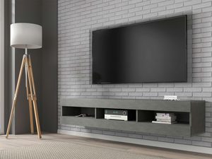 Miniaturka 4 - Uniwersalna szafka RTV aranżacja wisząca beton BIGE