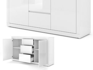 Miniaturka 2 - Nowoczesna komoda do sypialni wysoki połysk ikonka TIANA