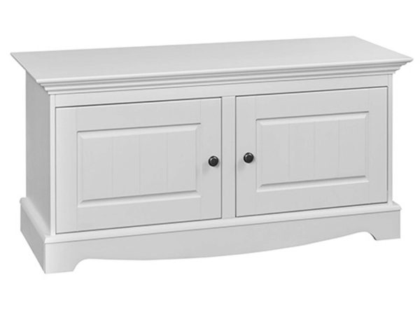 Biała szafka na buty do przedpokoju ikonka INGRID