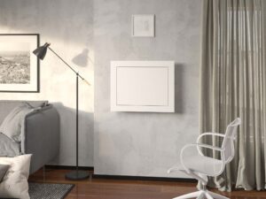 Miniaturka 5 - Wiszące biurko rozkładane białe aranż SIMS